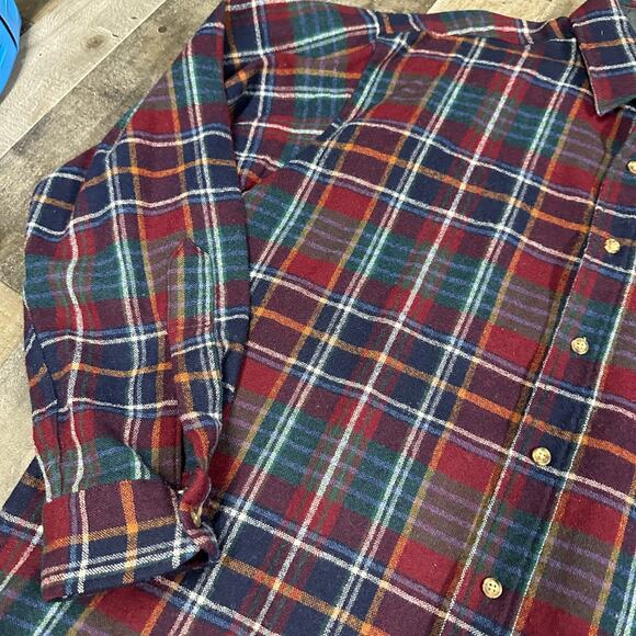 Vintage Pendleton Shirt Mens Large Flannel Wool Plaid Made in USA - Picture 12 of 13